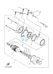 YFM700R (BCXR) drawing STARTING MOTOR