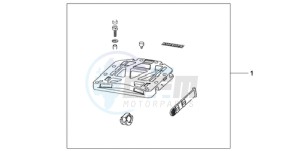 CBF1000S9 France - (F / ABS CMF) drawing RR.CARRIER BASE