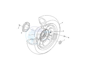 YP R X-MAX ABS 125 drawing REAR WHEEL