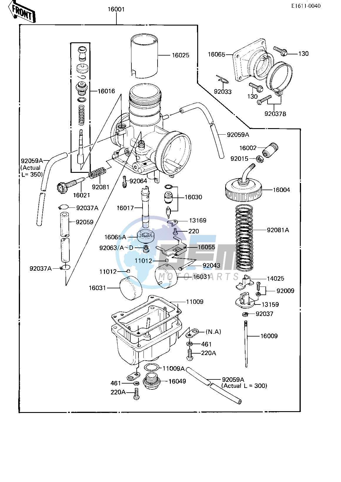 CARBURETOR -- KDX175-A3- -