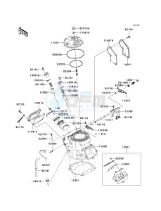 KX 250 R [KX250] (R1) R1 drawing CYLINDER HEAD_CYLINDER