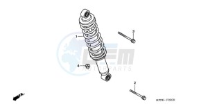 CBR125RWA Europe Direct - (ED / WH) drawing REAR CUSHION