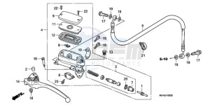 CBF1000A UK - (E / MKH) drawing CLUTCH MASTER CYLINDER