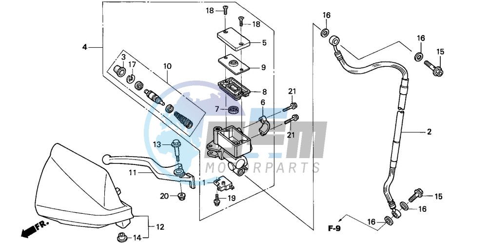 FR. BRAKE MASTER CYLINDER