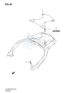 DL 1000 V-STROM EU-UK drawing CARRIER