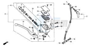 NV600C drawing FR. BRAKE MASTER CYLINDER