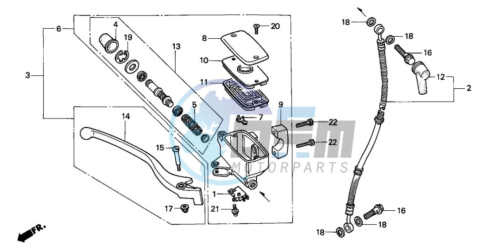 FR. BRAKE MASTER CYLINDER