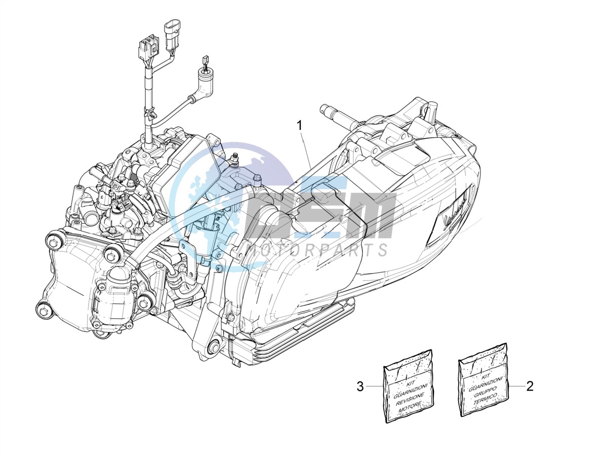 Engine, assembly