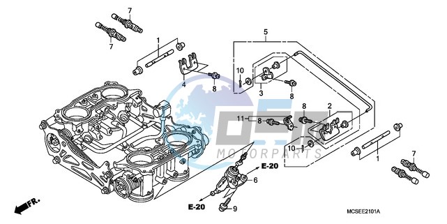 THROTTLE BODY (COMPONENT PARTS)