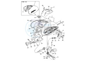 XVS DRAG STAR 650 drawing FUEL TANK MY00