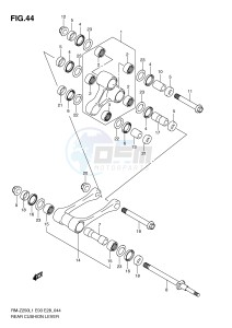 RM-Z250 (E3-E28) drawing REAR CUSHION LEVER