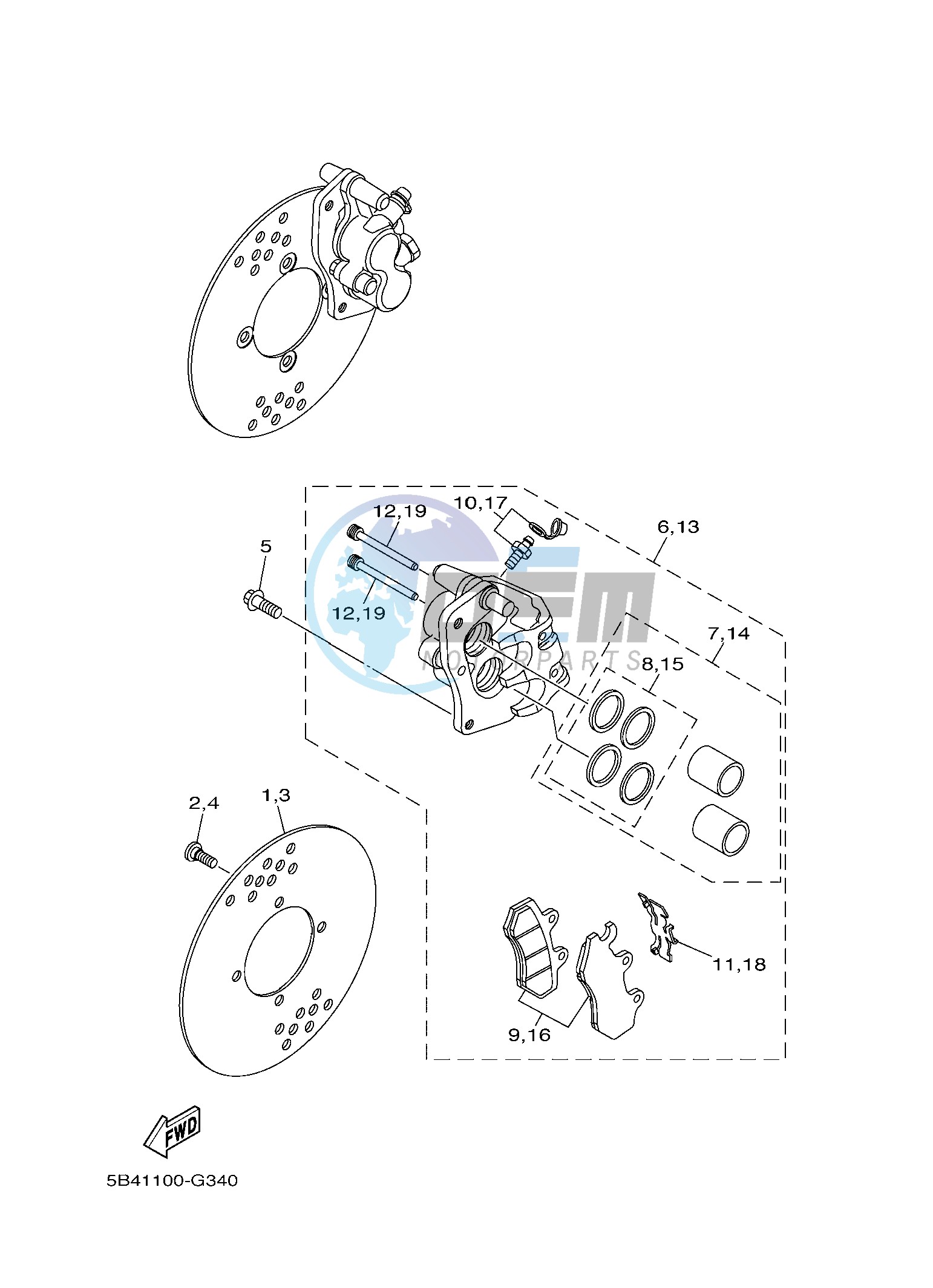 FRONT BRAKE CALIPER