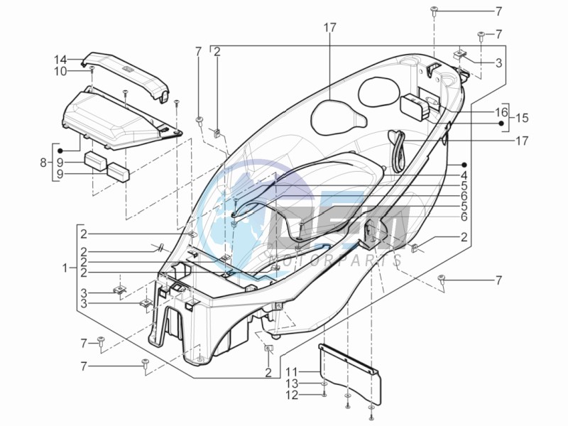 Helmet box - Undersaddle