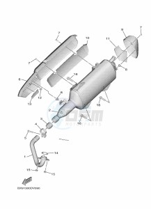 MWD300 TRICITY 300 (BED1) drawing EXHAUST