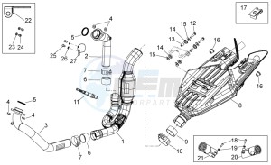 Shiver 750 USA USA drawing Exhaust unit