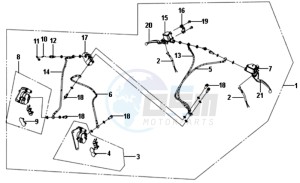 FIDDLE III 200I L6 drawing BRAKE CALIPER / BRAKE LEVER