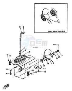 25D drawing LOWER-CASING-x-DRIVE-2