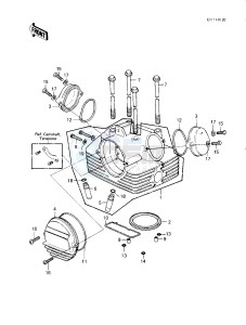 KLT 200 B [KLT200] (B1) | SOLID AXLE [KLT200] drawing CYLINDER HEAD_COVERS