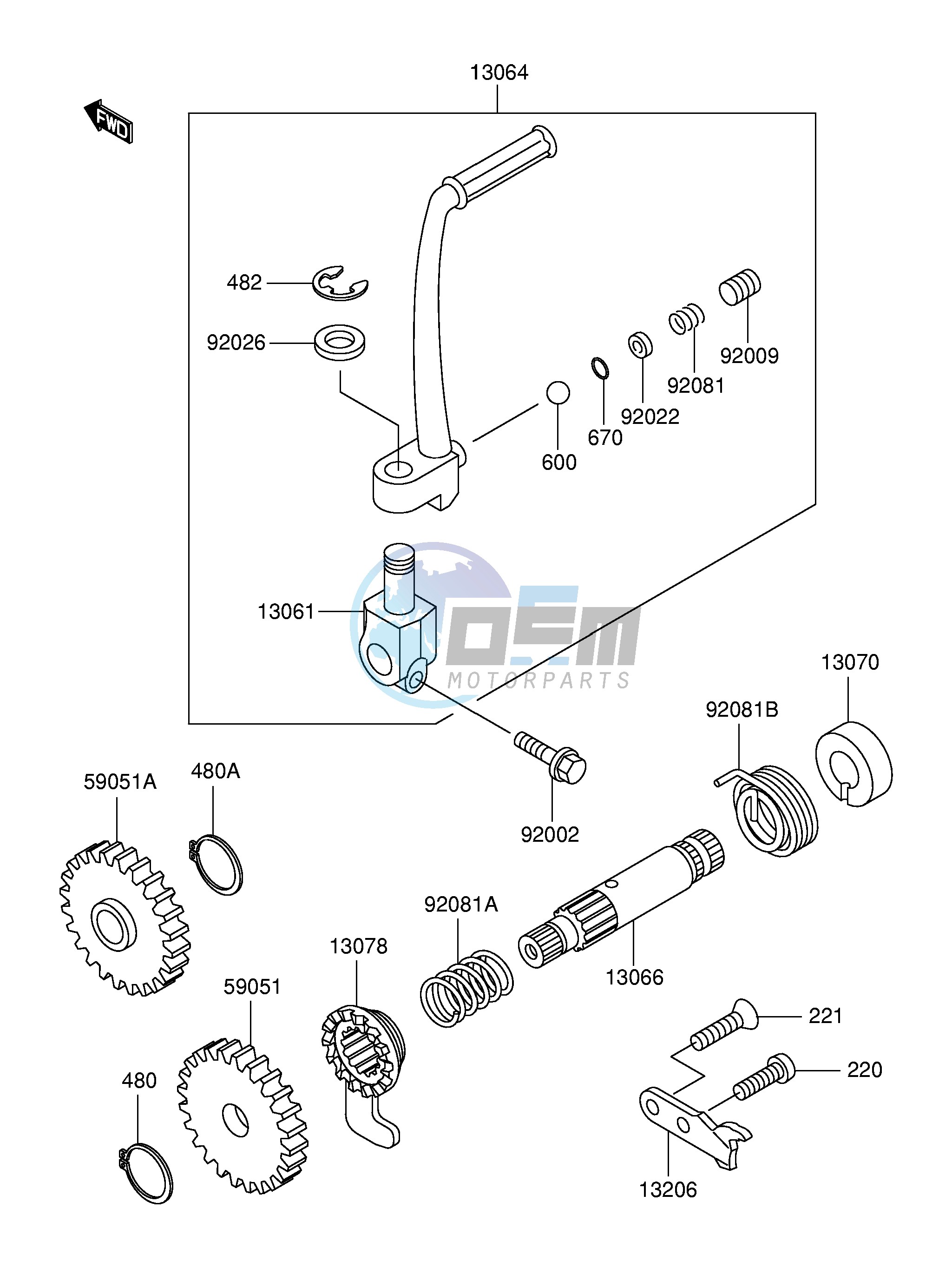 KICKSTARTER MECHANISM