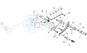 V7 Racer 750 drawing Gear lever