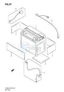 VL800 INTRUDER EU drawing BATTERY