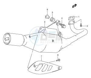 AE50 (E28) drawing MUFFLER (AE50RP RR RS RT RV)