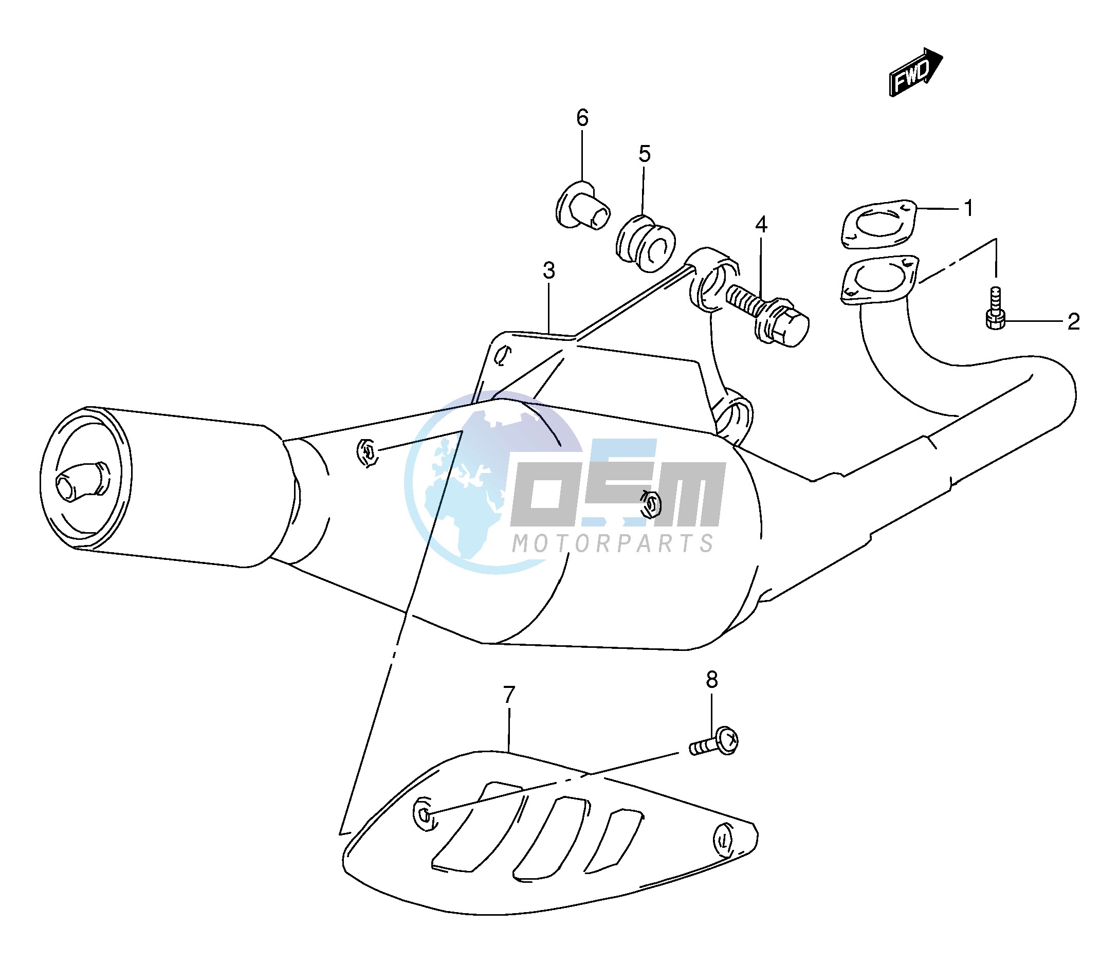 MUFFLER (AE50RP RR RS RT RV)