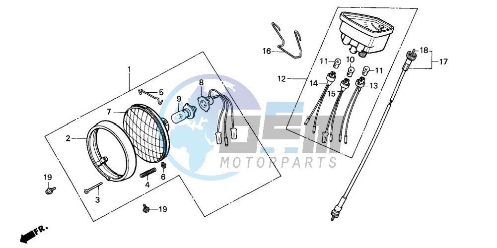 HEADLIGHT/SPEEDOMETER (1)