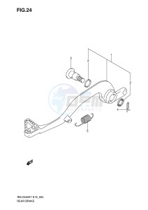 RM-Z450 (E19) drawing BRAKE PEDAL