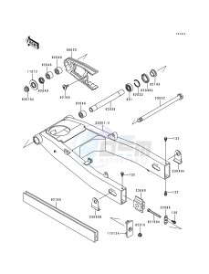 ZX 600 E [NINJA ZX-6] (E1-E3) [NINJA ZX-6] drawing SWINGARM-- ZX600-E3- -