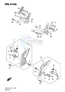 GSX-S125 MLX drawing FOOTREST