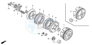 CRF80F 100 drawing CLUTCH