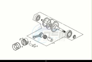 SYMPHONY S 125 (XF12W1-EU) (E5) (M1) drawing CRANK SHAFT