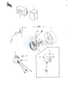 KLT 200 C [KLT200] (C1) | DIFFIRENTIAL AXLE [KLT200] drawing IGNITION_GENERATOR_REGULATOR