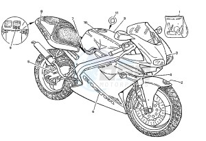 MITO EVOL.125 drawing LABEL COLOR “A”