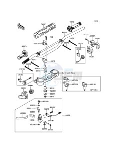 KLX450R KLX450AEF EU drawing Handlebar