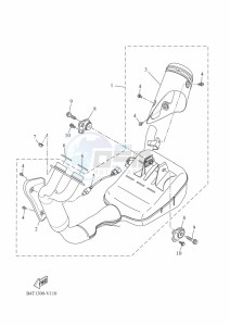 XSR700 MTM690D (BJX2) drawing EXHAUST