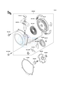 KLF300 4x4 KLF300C6F EU GB drawing Recoil Starter