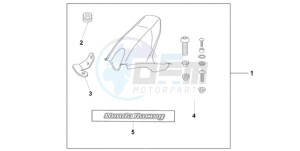 CBR1000RR9 UK - (E / MKH TRI) drawing HUGGER CANDY TAHTIAN BLUE