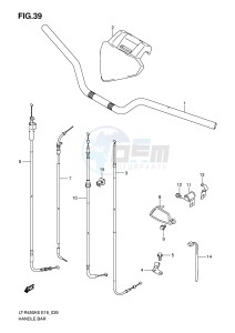 LT-R450 (E19) drawing HANDLEBAR