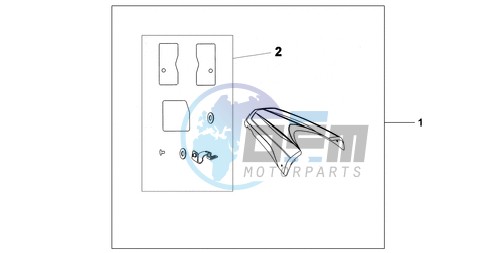 REAR SEAT COWL R-320P