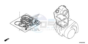 GLR1251WHF CB125F UK - (E) drawing GASKET KIT A