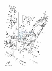 YZF320-A YZF-R3 (B7PD) drawing FRAME