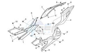 RS 125 E2 - E3 drawing Rear body I