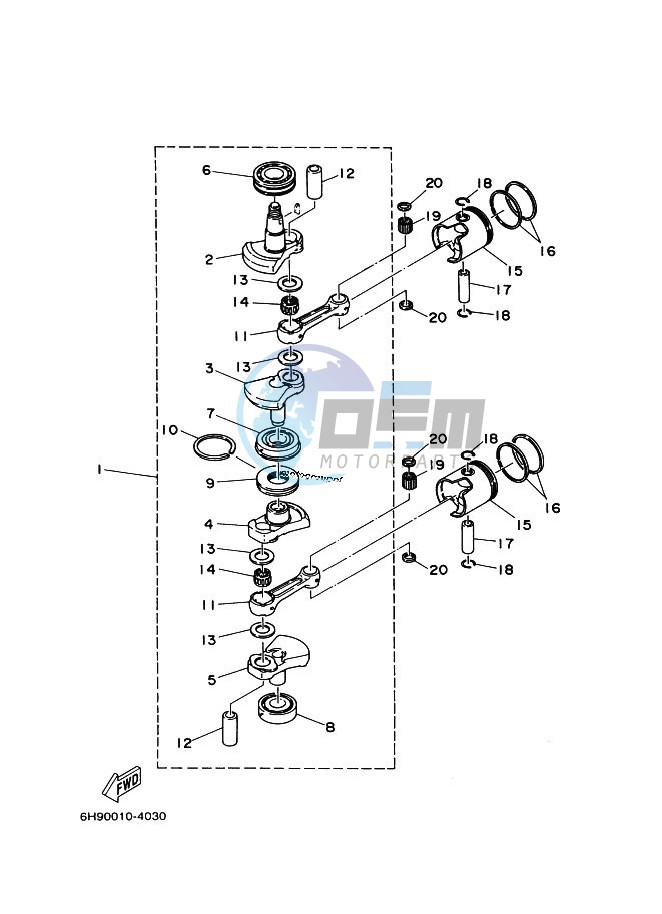 CRANKSHAFT--PISTON