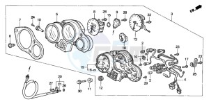 CBR900RR FIRE BLADE drawing METER (1)