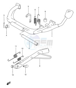 AN250 (E2) Burgman drawing STAND (MODEL W)