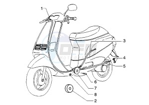 Zip 50 RST drawing Transmission Throttle - Drum brake