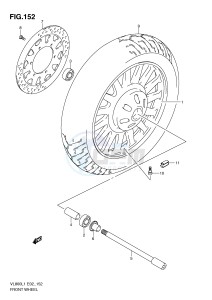 VL800 (E2) VOLUSIA drawing FRONT WHEEL (VL800CL1 E19)