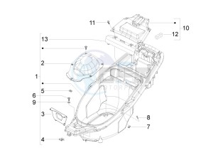 Runner 50 Pure Jet drawing Helmet box - Undersaddle